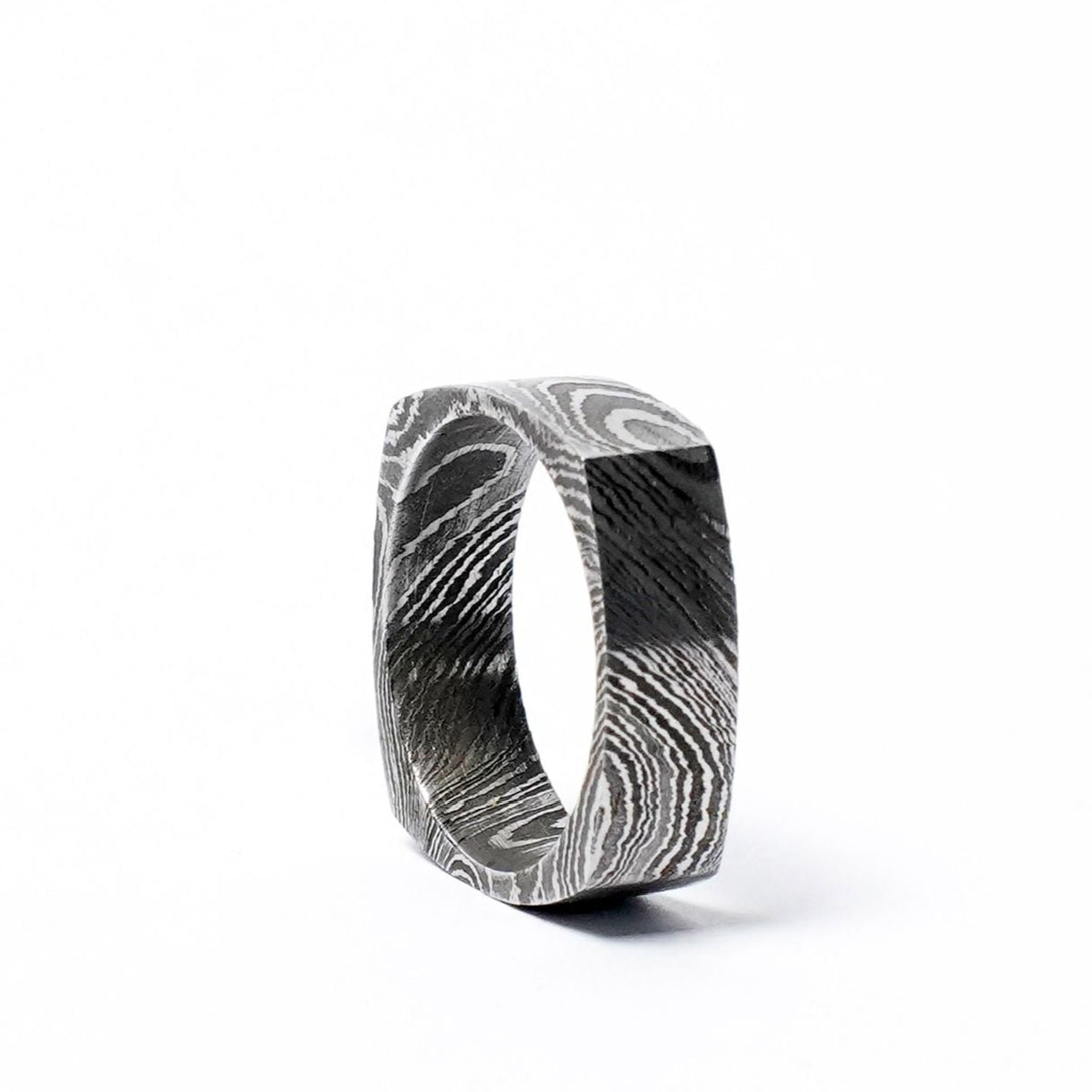 Damascus ring white background
