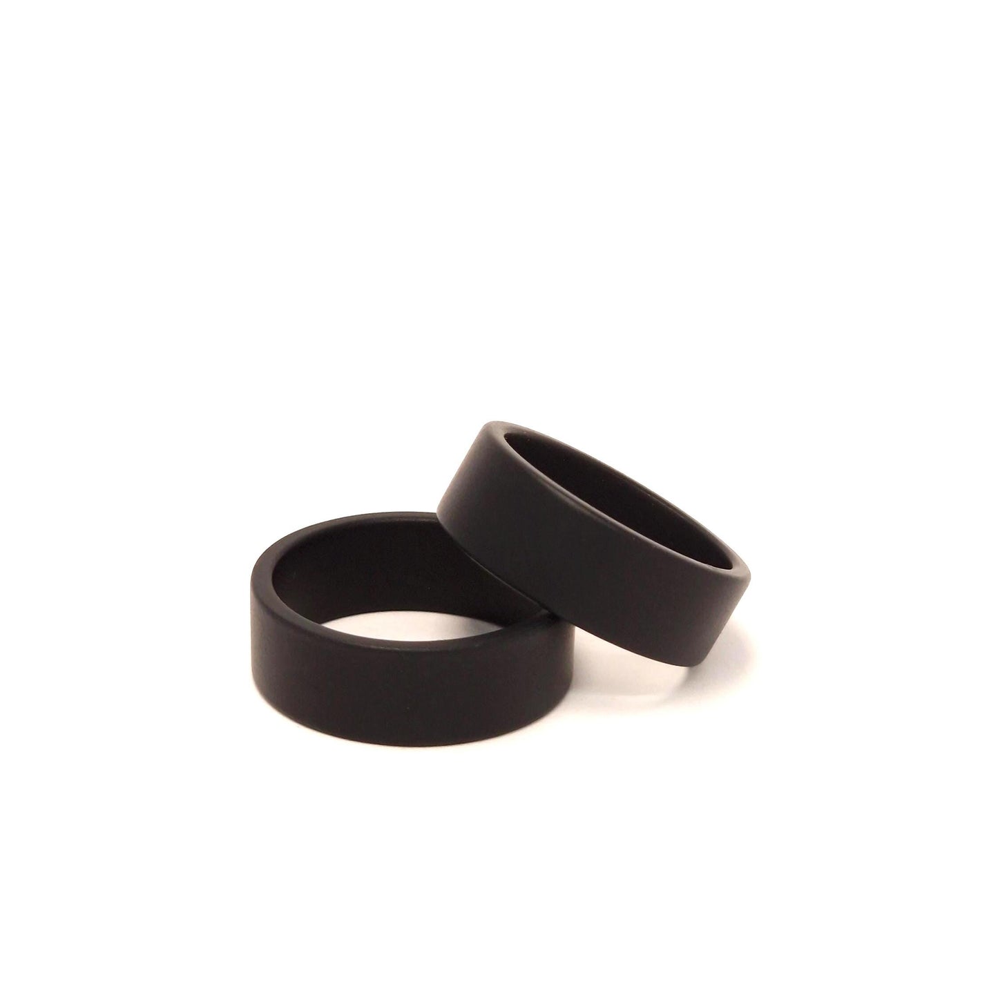 black stainless steel ring titanium