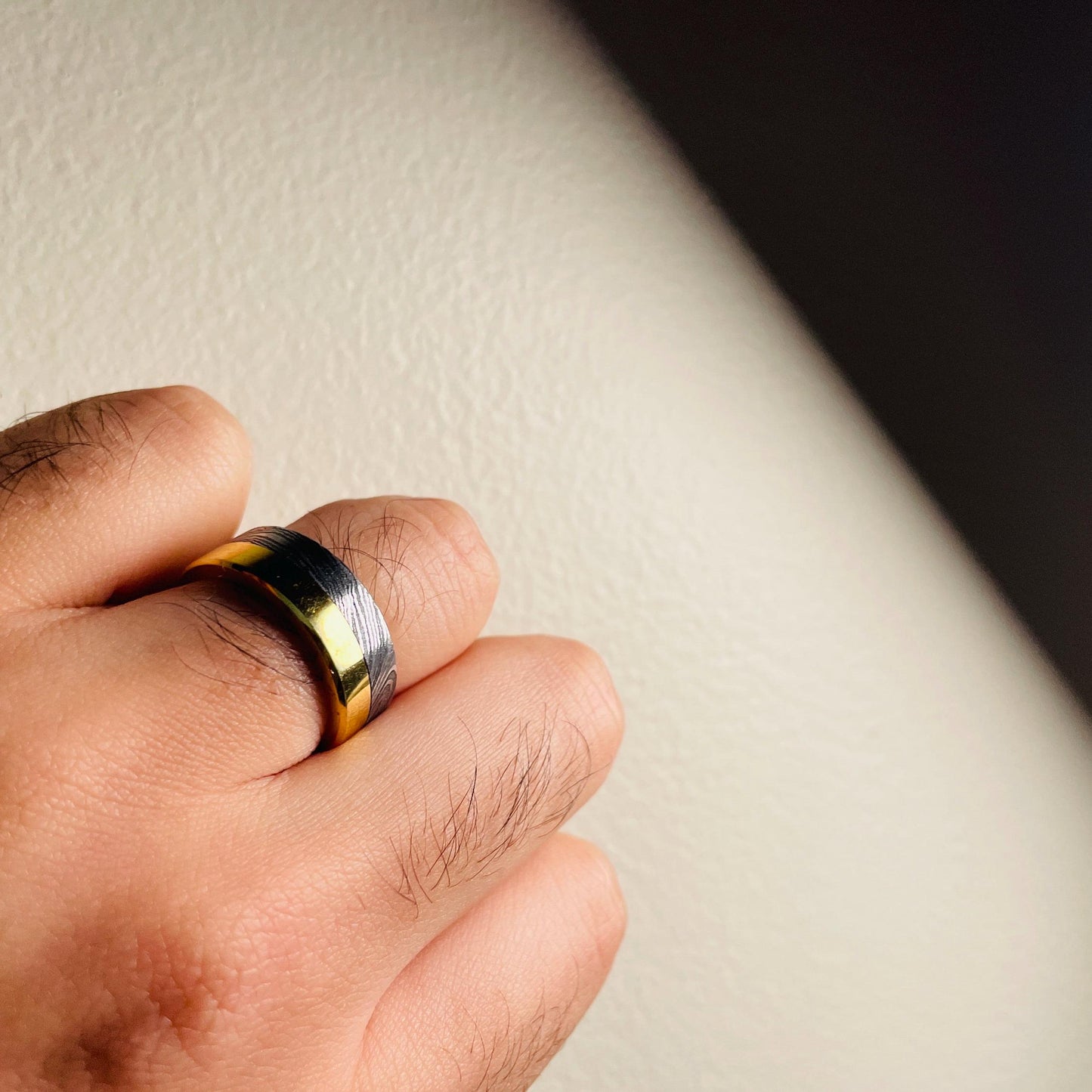 Damascus Brass Ring