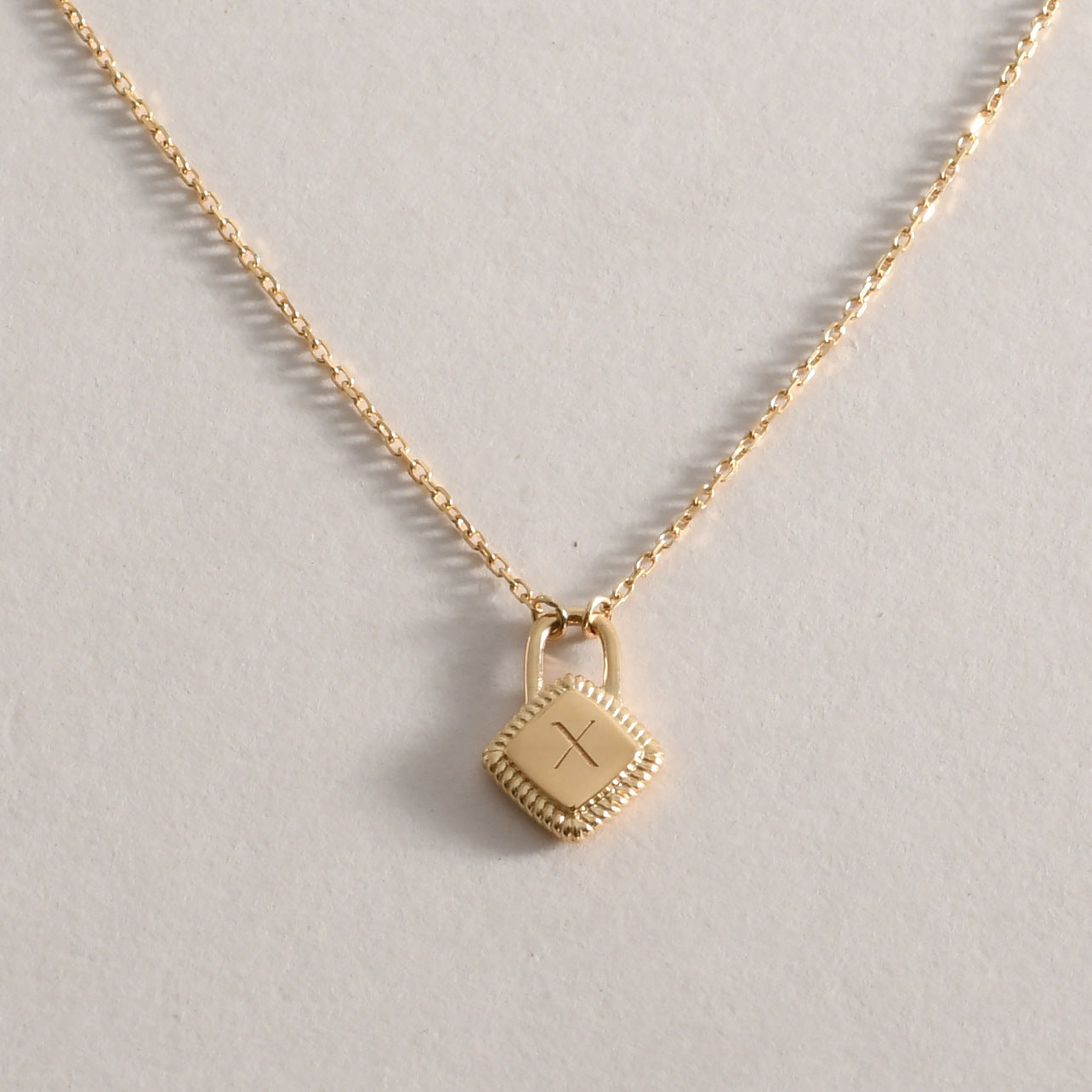 Letter charm pendant