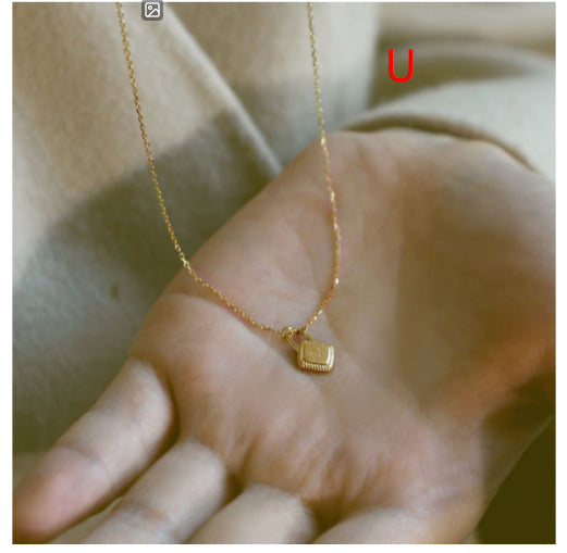 Letter charm pendant