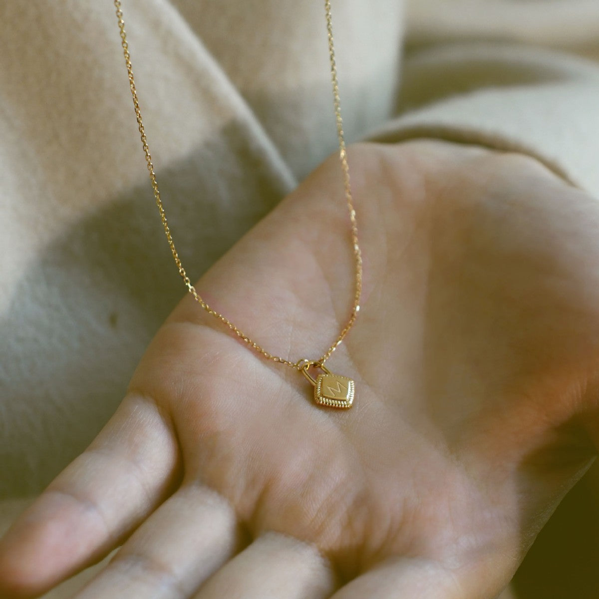Letter charm pendant