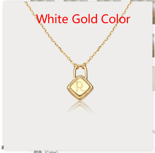 Letter charm pendant