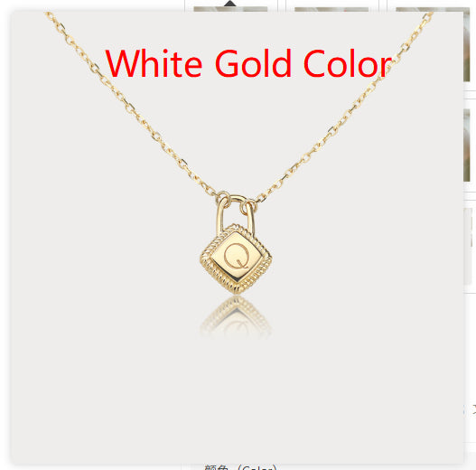 Letter charm pendant