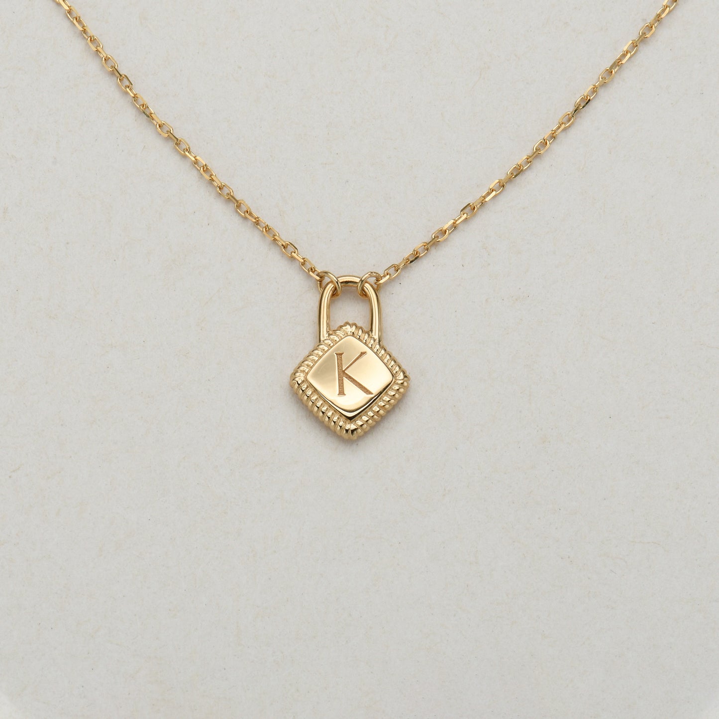 Letter charm pendant