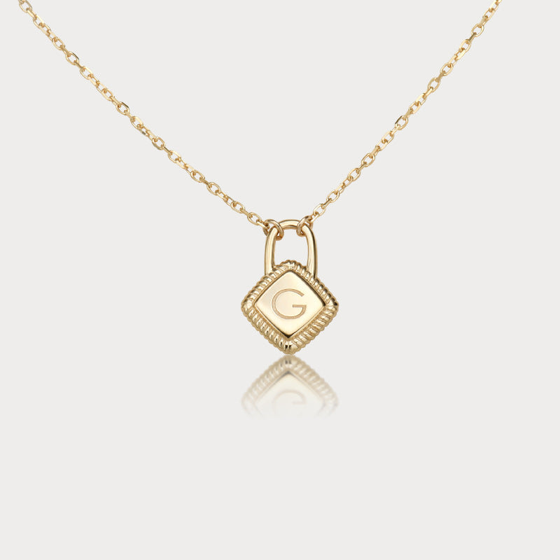 Letter charm pendant