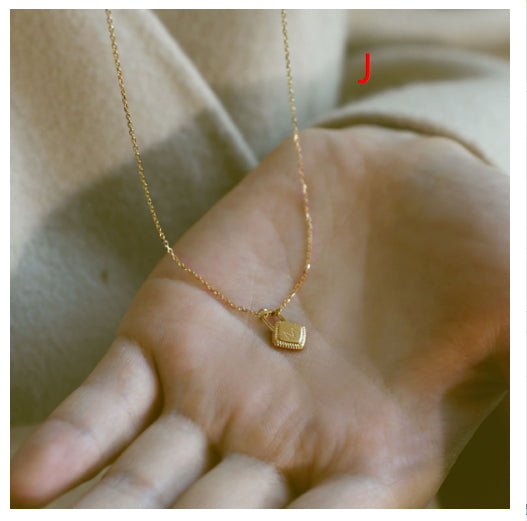 Letter charm pendant