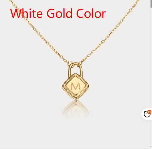 Letter charm pendant
