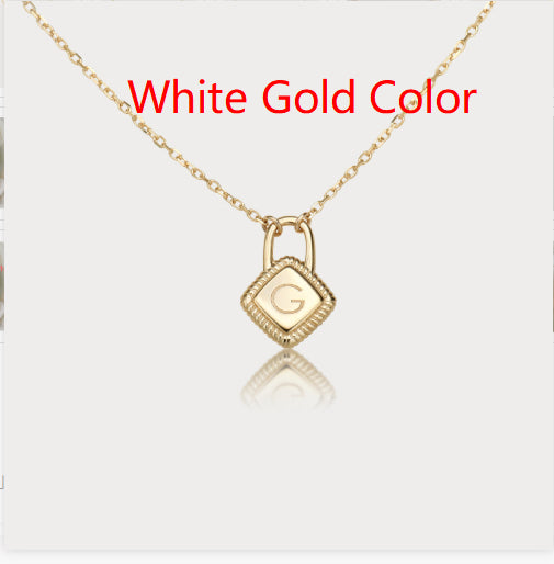 Letter charm pendant