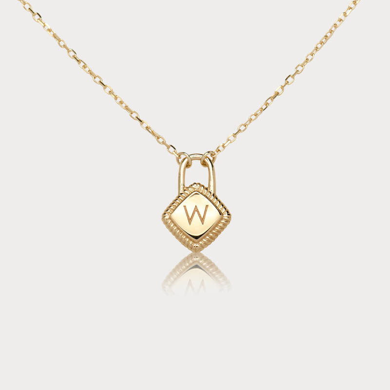 Letter charm pendant