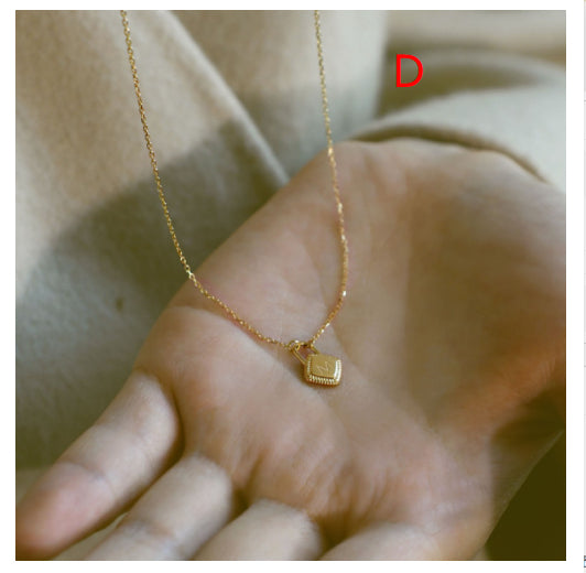 Letter charm pendant