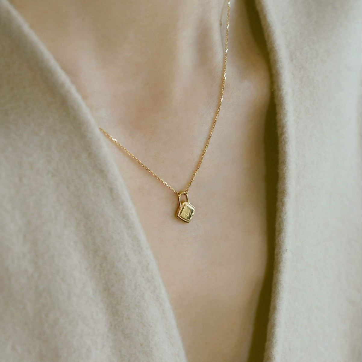 Letter charm pendant