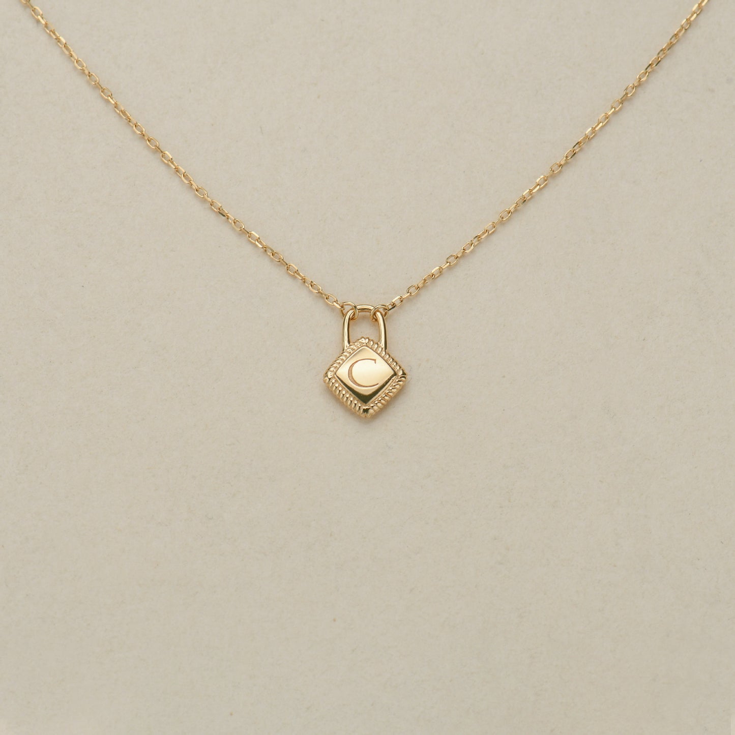 Letter charm pendant