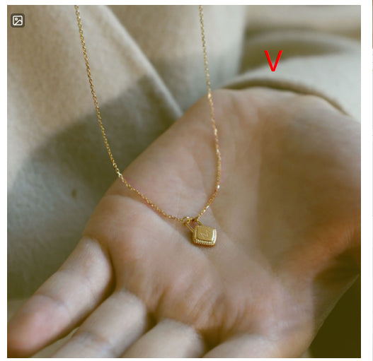 Letter charm pendant