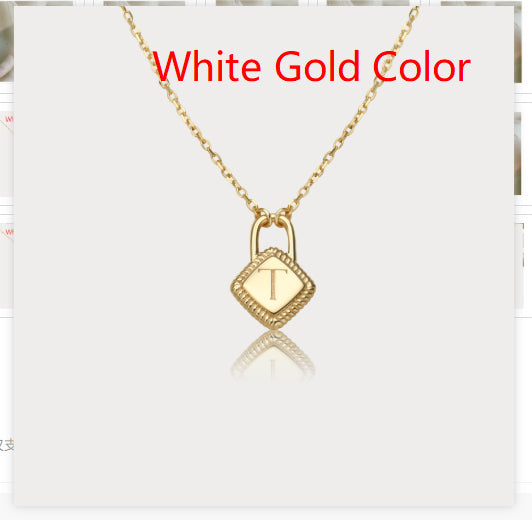 Letter charm pendant