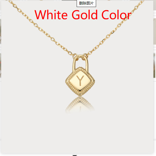Letter charm pendant