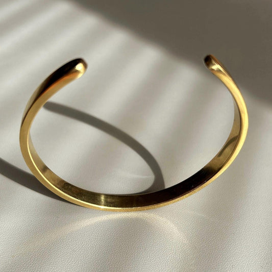 Minimalist Brass Cuff Unisex Arm Candy Adjustable Antler Cuff Bracelet