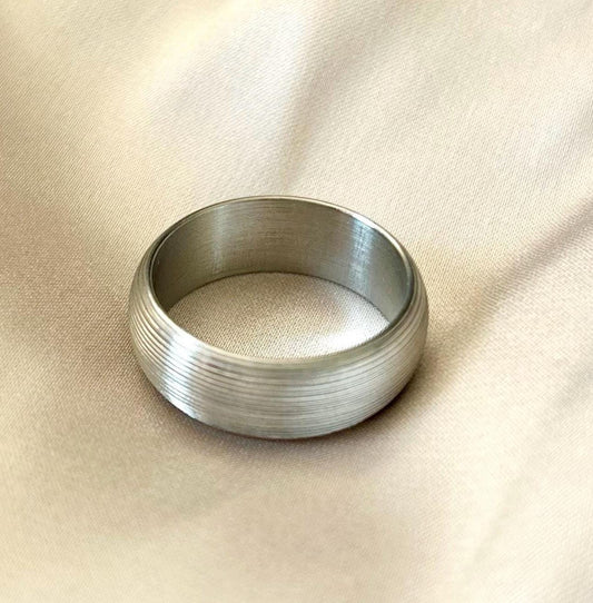 Grooved Stainless Steel Ring