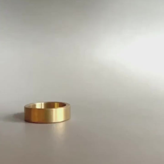 Unique Brass Unisex Ring Band - Perfect for Gifting - Minimalist