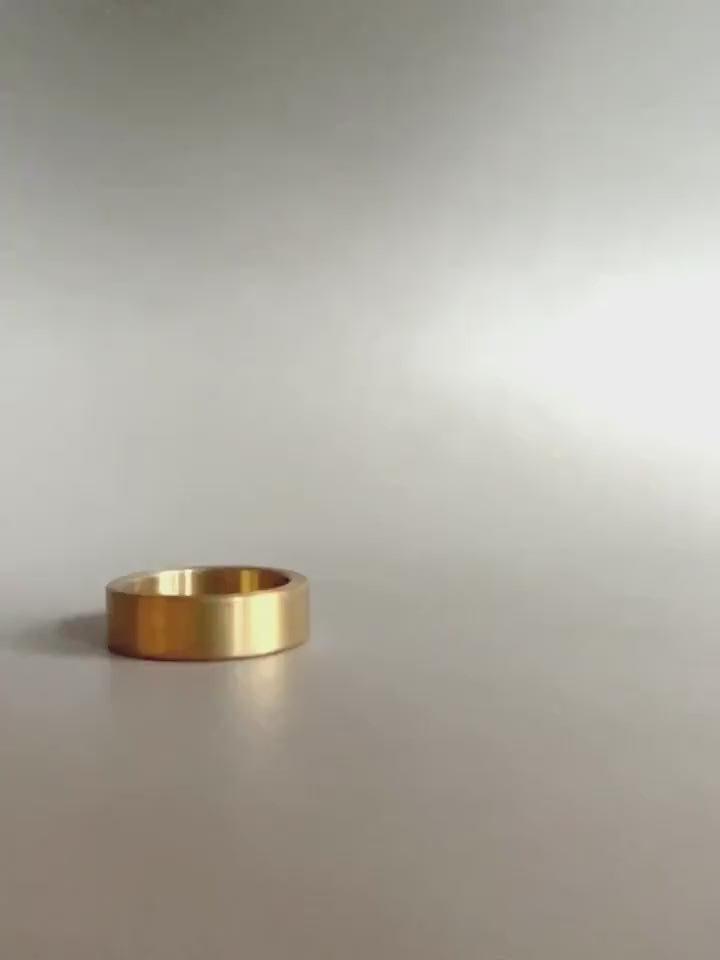 Unique Brass Unisex Ring Band - Perfect for Gifting - Minimalist